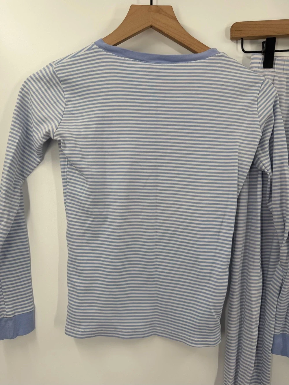 Lake Pima Cotton Blue White Striped Pajama Set